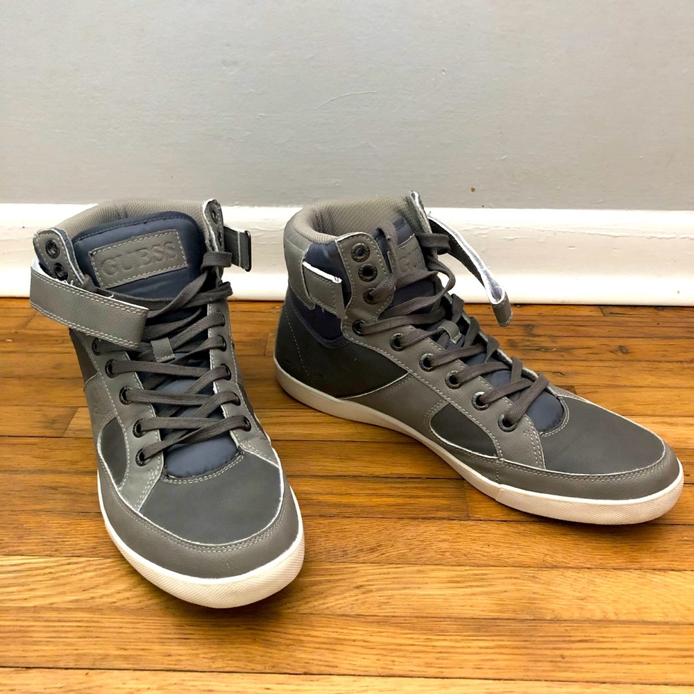 GUESS High Top Sneakers with Velcro Sz 12